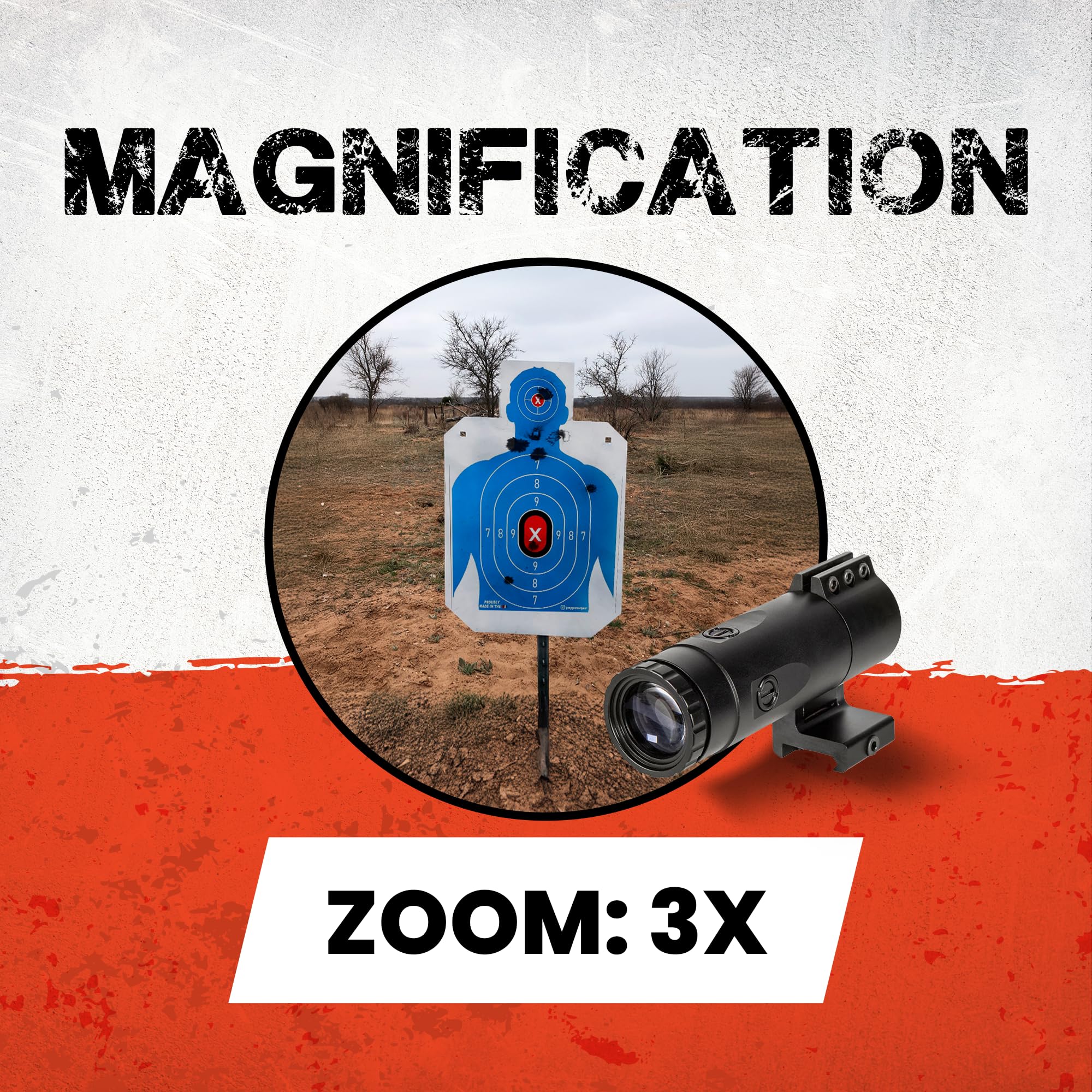 Firefield FF19023 Diverge 3X マグニファイア 実物 Diverge 3X Magnifier – Firefield.com